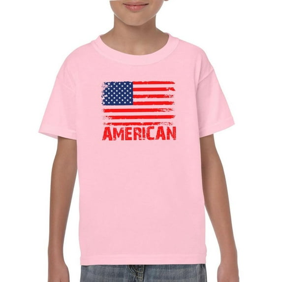 American Flag 4Th Of July. T-Shirt Juniors -Image by Shutterstock, Large
