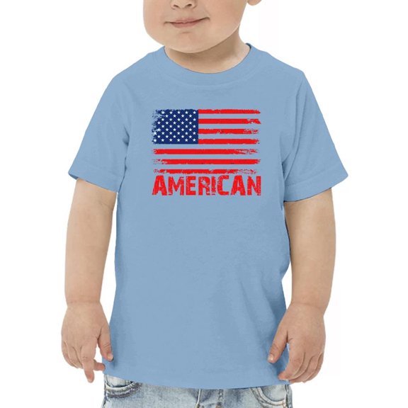American Flag 4Th Of July. T-Shirt Toddler -Image by Shutterstock,  4 Toddler