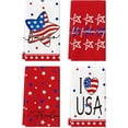 thumbnail image 1 of American Flag 4th of July Kitchen Towels Dish Towels, 18x26 Inch Stars Freedom I Love USA Decoration Hand Towels Set of 4, 1 of 6
