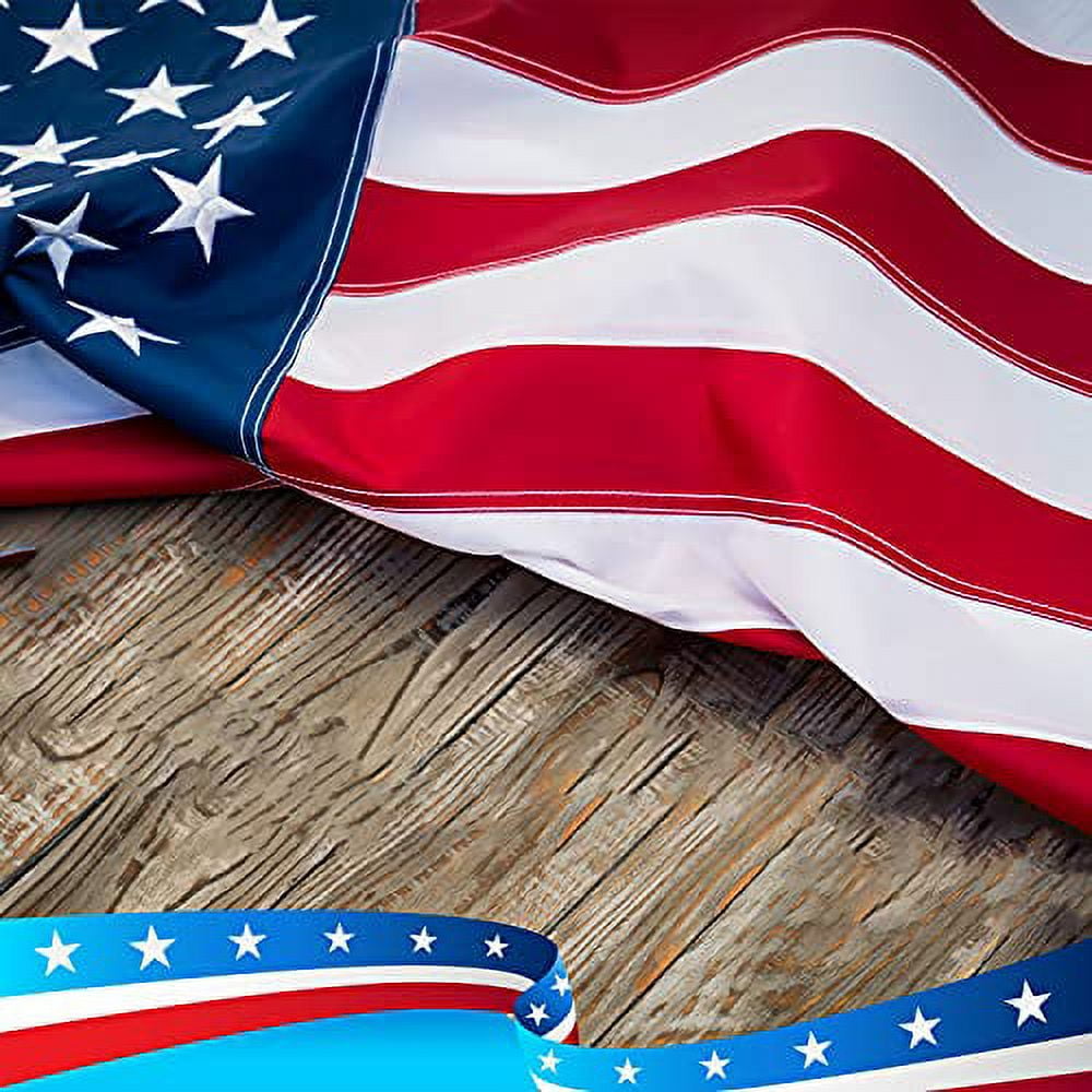 American Flag 4x6 ft - US Flag 4x6 Outdoor - US Flag Premium Nylon Long Lasting - Embroidered Stars Sewn Stripes Brass Grommets United States U.S. Flag 4 x 6 ft Outdoors Indoors Pole Wall