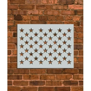 American Flag Stencil, Stars Flying American Flag Stencil Template for 12  Pack