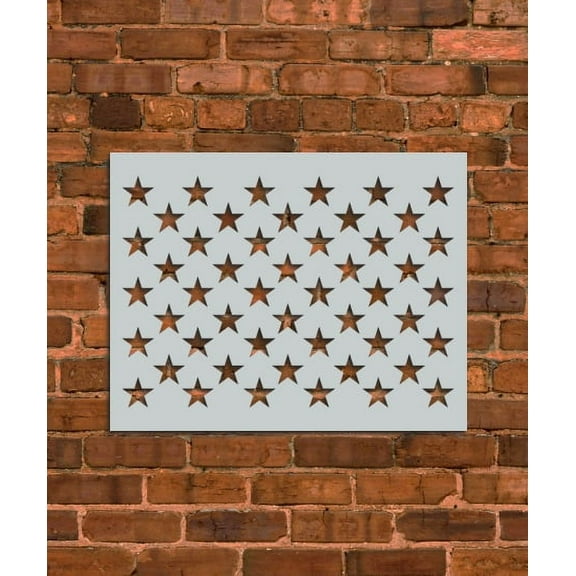 American Flag 50 Stars Stencil