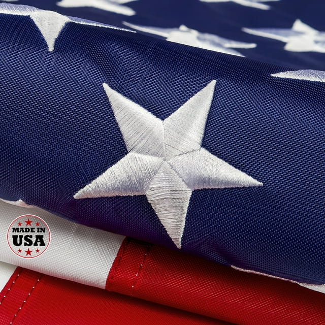American Flag 5x8 For Outside, 100 in USA Strongest, Longest Lasting