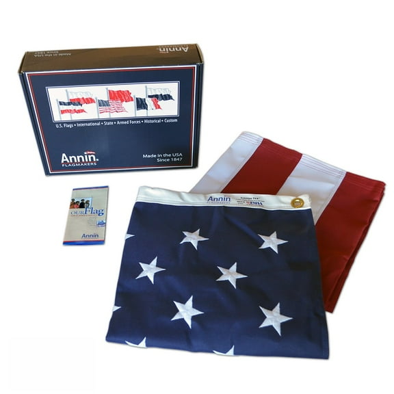 American Flag 6x10 ft. Tough-Tex the Strongest, Longest Lasting Flag , with Sewn Stripes, Embroidered Stars and Brass Grommets.