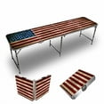 thumbnail image 1 of American Flag 8ft Tailgate Table, 1 of 1
