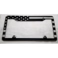 thumbnail image 1 of American Flag Aluminum License Plate Frame with Wide Top, Black, 1 of 1