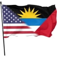 thumbnail image 1 of American Flag And Flag Of Antigua And Barbuda Flag Banner Flag Outdoor Indoor Decorative Garden House, 1 of 5