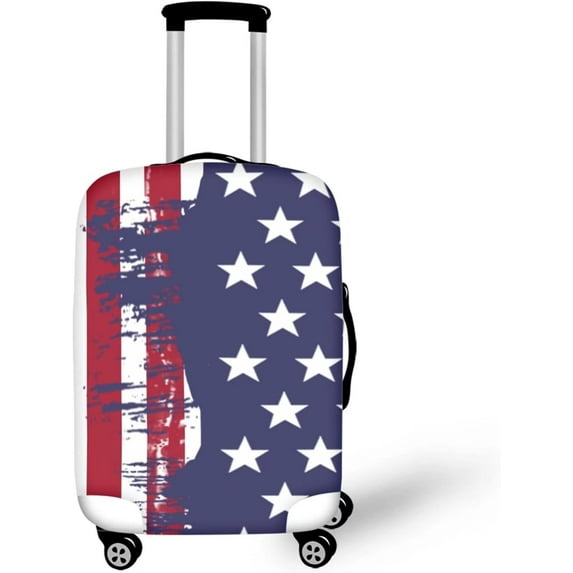 American Flag Apply to 18-22 Inch Travel Suitcase Anti-thief Dust-proof Case Travel Luggage Cover