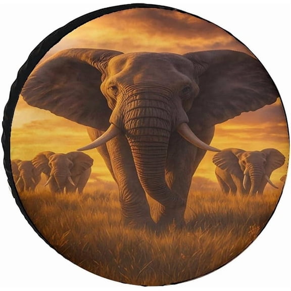 American Flag Bald Eagle Patriotic Design Spare Tire Cover Universal Wheel Protectors Dust Waterproof Car Decor Fit Cars Accessories SUV Truck Camper Trailer