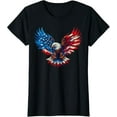 thumbnail image 1 of American Flag Bald Eagle Patriotic Eagle 4th of July USA T-Shirt, 1 of 6