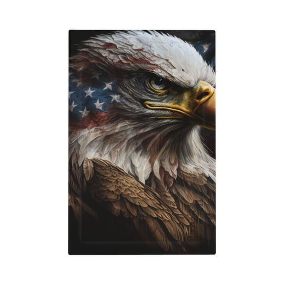 American Flag Bald Eagle USA No Device Blank Wall Plate 1 Gang Decorative Electrical Outlet Light Switch Cover Switchplate