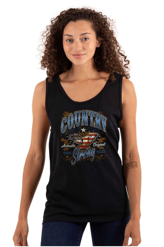 American Flag Bald Eagle Western Tank Top T Shirts Men Women Brisco Brands X