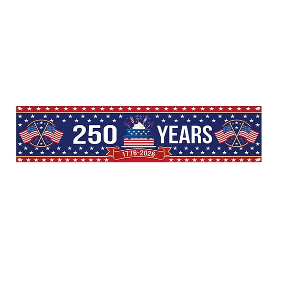 American Flag Banner,4th of July Decorations,Patriotic Banner Independence Day Large Banner for Outdoor Home Yard and Parties