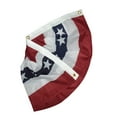 thumbnail image 1 of American Flag Banner, Patriotic Bunting US Half Fan Flag for 250th Anniversary of the United States Home Yard Outdoor Decor, 18x35in, 1 of 8
