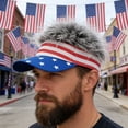 thumbnail image 1 of American Flag Baseball Cap for 4th of July, Patriotic Embroidered Stars & Stripes Dad Hat, Unisex Adjustable Cotton Twill Cap for Independence Day BBQ Parade Outdoor Wear Red White Blue, 1 of 6