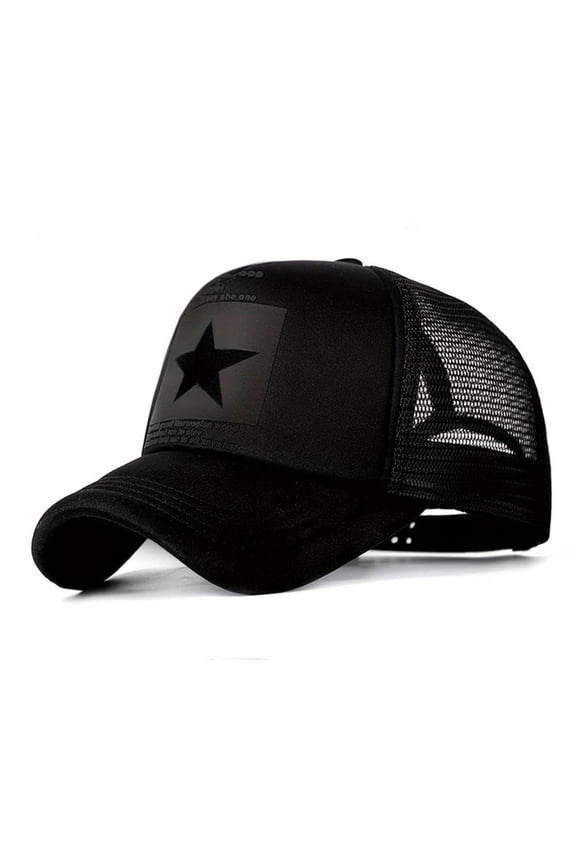 American Flag Baseball Cap, Black