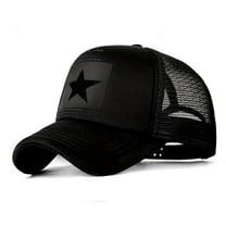 American Flag Baseball Cap, Black