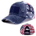 thumbnail image 1 of American Flag Baseball Cap Usa Independence Day Hat Fourth of July Hat Patriotic Baseball Cap July 4th Patriotic Cap Red White Blue Baseball Hat American Flag Baseball Cap, 1 of 9