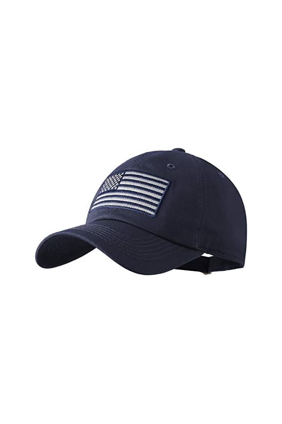 American Flag Baseball Cap for Men Women Low Profile USA Army Tactical Operator Military Plain Dad Hat