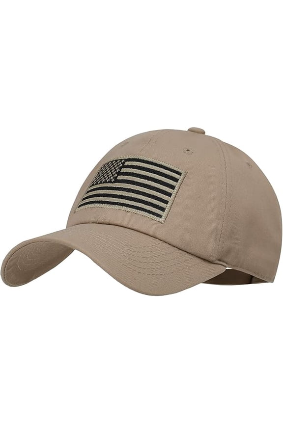 American Flag Baseball Cap for Men Women Low Profile USA Army Tactical Operator Military Plain Dad Hat