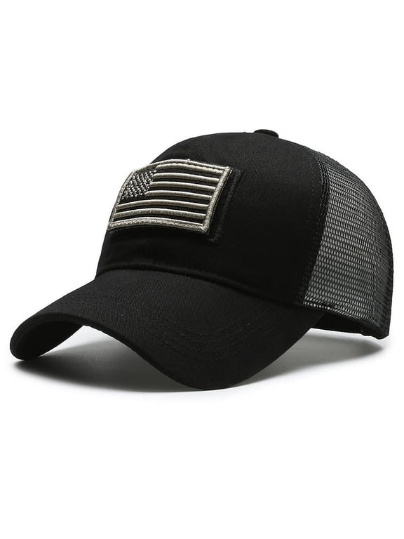 American Flag Baseball Cap for Men Women Low Profile USA Army Tactical Operator Military Plain Dad Hat