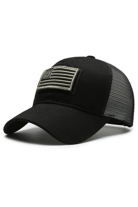 American Flag Baseball Cap for Men Women Low Profile USA Army Tactical Operator Military Plain Dad Hat