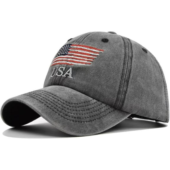 American Flag Baseball Caps USA Patriotic Hats Distressed Sun Hats for Men Women