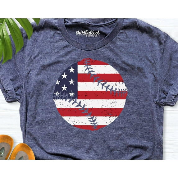 American Flag Baseball Shirt, 4Th Of July Shirt, Softball Flag Shirt, Baseball Shirt, Game Day Shirt, Baseball Teess, Baseball Mom Dad Shirt SWEATSHIRT All Size S-5XL