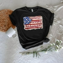 American Flag Baseball Shirt,4th of July Baseball Tee,Patriotic Baseball Gift,Baseball USA Flag T Shirt,Family Game Day Baseball Lover Shirt Tshirt All Size S-5XL