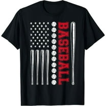 American Flag Baseball Team Gift for Men Boys Girls Women T-Shirt