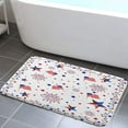 thumbnail image 1 of American Flag Bathroom Rugs, President's Day Independence 4th of July Blue and Red Stars American Patriot Bathroom Rugs Shower Mat Kitchen Rug for Toilet Tub, 1 of 1