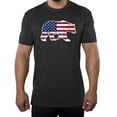 thumbnail image 1 of American Flag Bear, Men's 4th of July Shirts, Graphic Tee shirts for Men - Charcoal MH200PATRIOT S1 L, 1 of 3