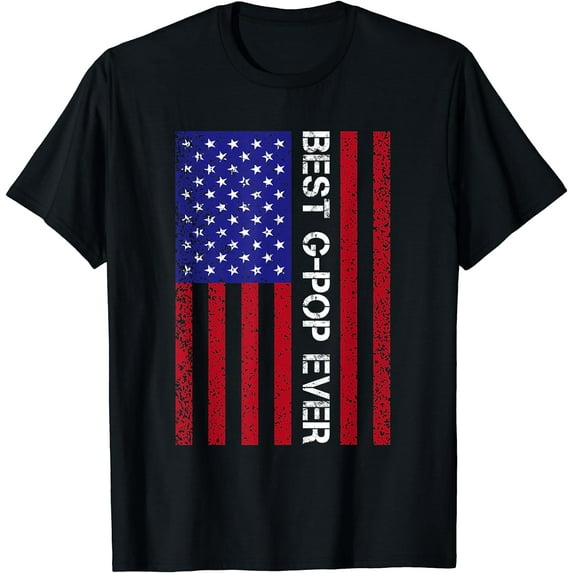 American Flag Best G-Pop Ever T-Shirt Fathers Day