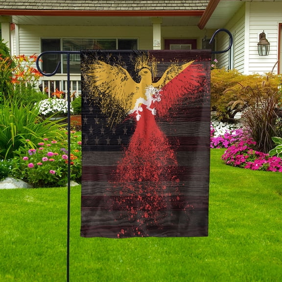 American Flag- Bhutanese Flag Bhutan US Friendship Forever July 4 Decoration Garden Flag (11.5x17.5) Double Sided-USA Flags Premium Polyester-Decorative Indoor Outdoor Flag