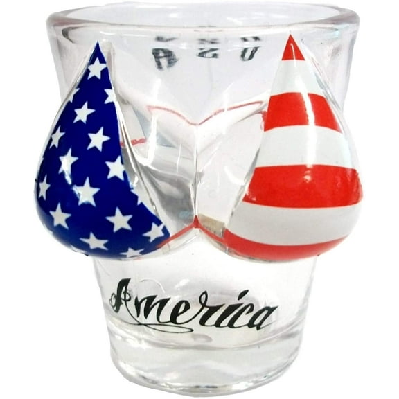 American Flag Bikini Shot Glass