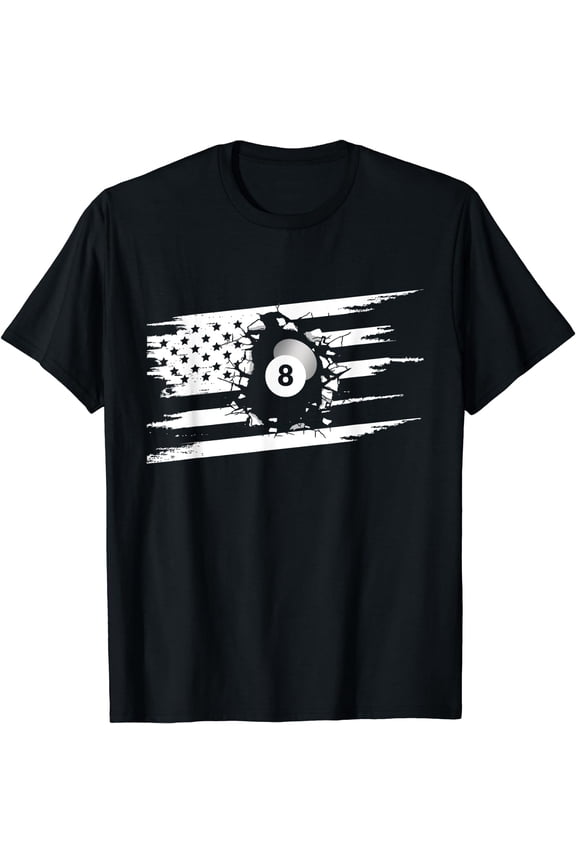 American Flag Billiards Apparel - Billiards T-Shirt
