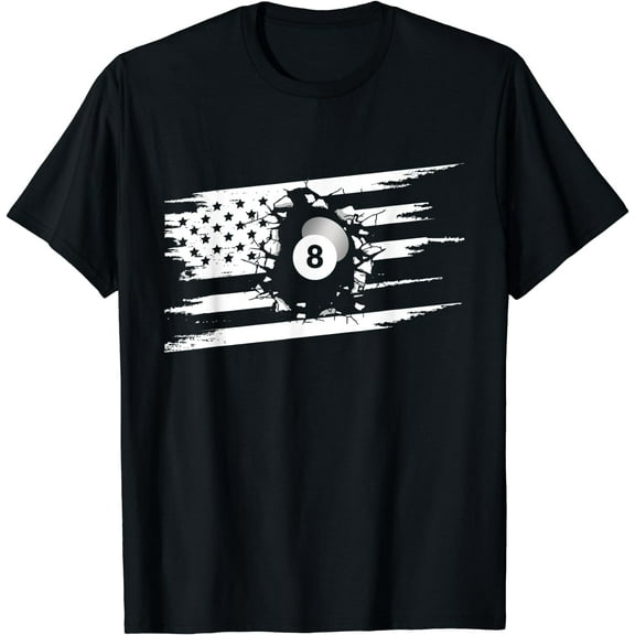 American Flag Billiards Apparel - Billiards T-Shirt