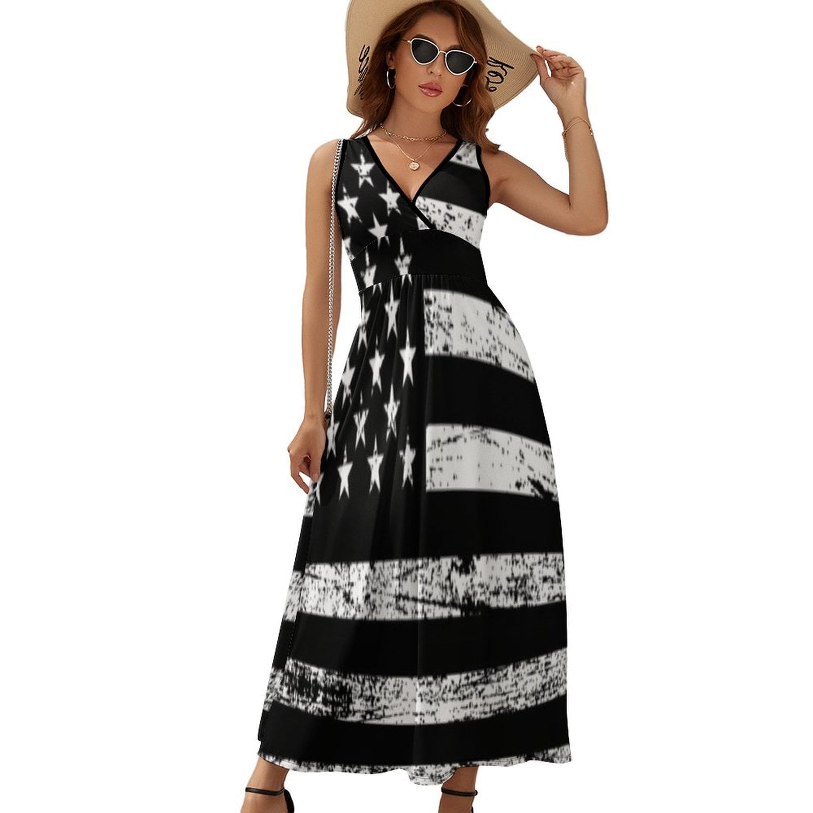 chinese dress ladies American Flag Maxi Skirt