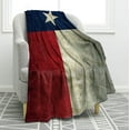 thumbnail image 1 of American Flag Blanket USA Flag Soft Warm Throw Print Blanket for Couch Bed 50"x60" (Texas Flag, 50"x60"), 1 of 6