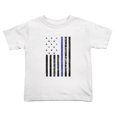 thumbnail image 1 of American Flag Blue Line Funny Toddler T-Shirts for Boys Girls (White, 3T), 1 of 5