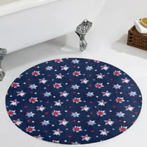 American Flag Blue Red White Round Carpet Circle Rug Outdoor Patio Area Rug Washable Large Area Rugs Hallway Room Decor Fitness Mats