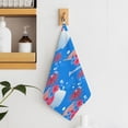 thumbnail image 1 of American Flag Blue Red White Towels for Bathroom, Kitchen, Gym, Towels, Soft, Highly Absorbent, Hanging Towel with Hanging Eyelet, 1 of 8