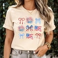 thumbnail image 1 of American Flag Bow Shirt: 4th of July Coquette Tee78 Sweatshirt All Size S-5XL, 1 of 5