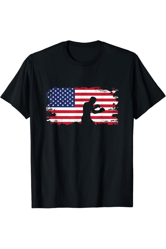 American Flag Boxing Apparel - Boxer / Boxing T-Shirt