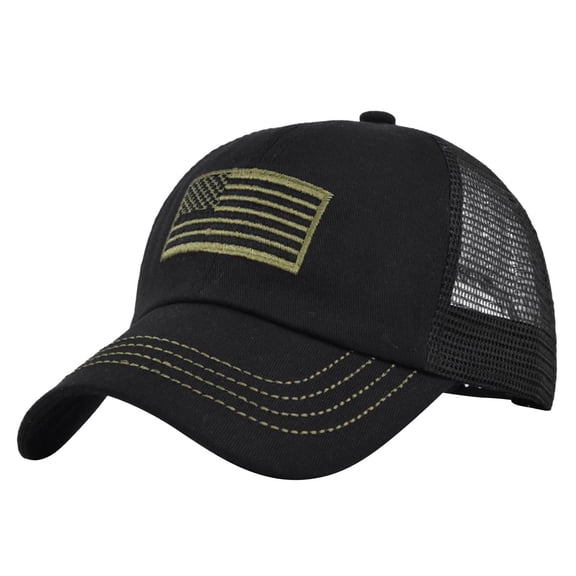 American Flag Camouflage Baseball Cap Women Men Patriotic Camo Sun Protection Adjustable Outdoor Sport Hat for Unisex