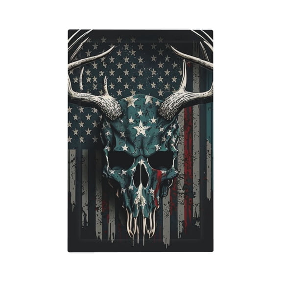 American Flag Camouflage Deer Skull Camo No Device Blank Wall Plate 1 Gang Decorative Electrical Outlet Light Switch Cover Switchplate