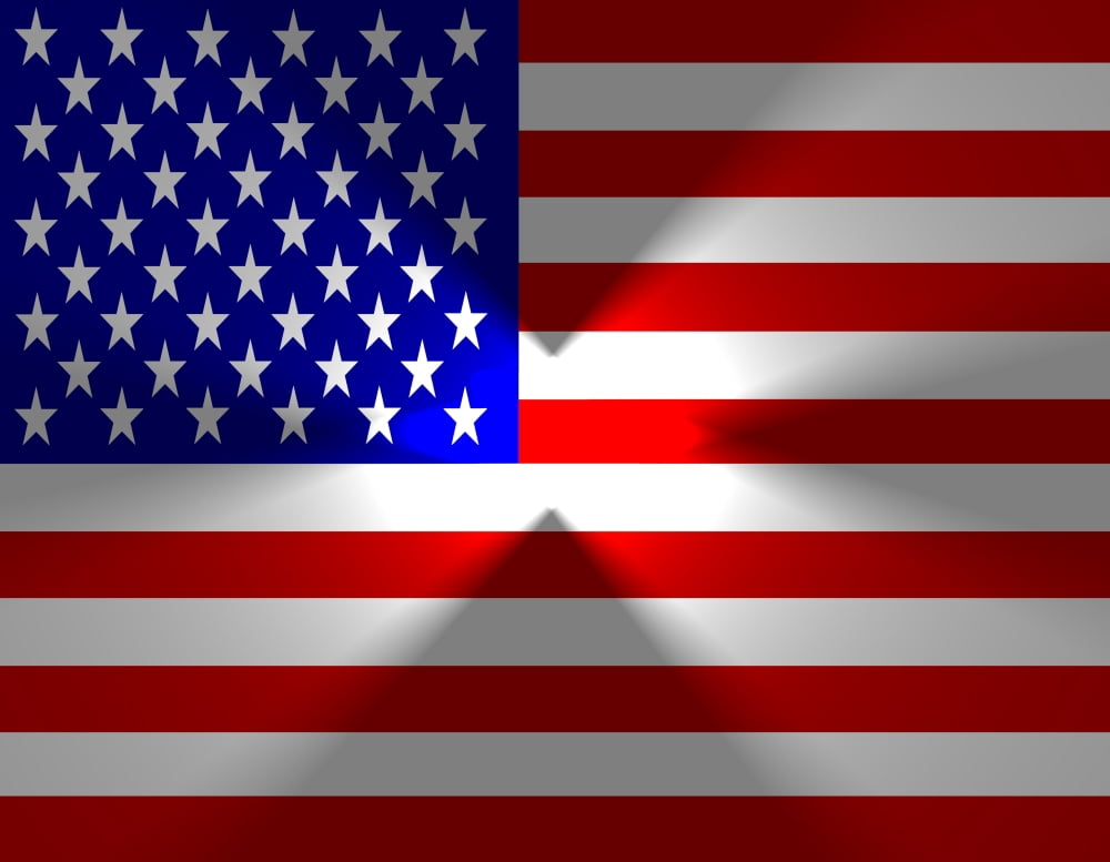 American Flag Canvas Art - Greg Murphy (26 x 20)
