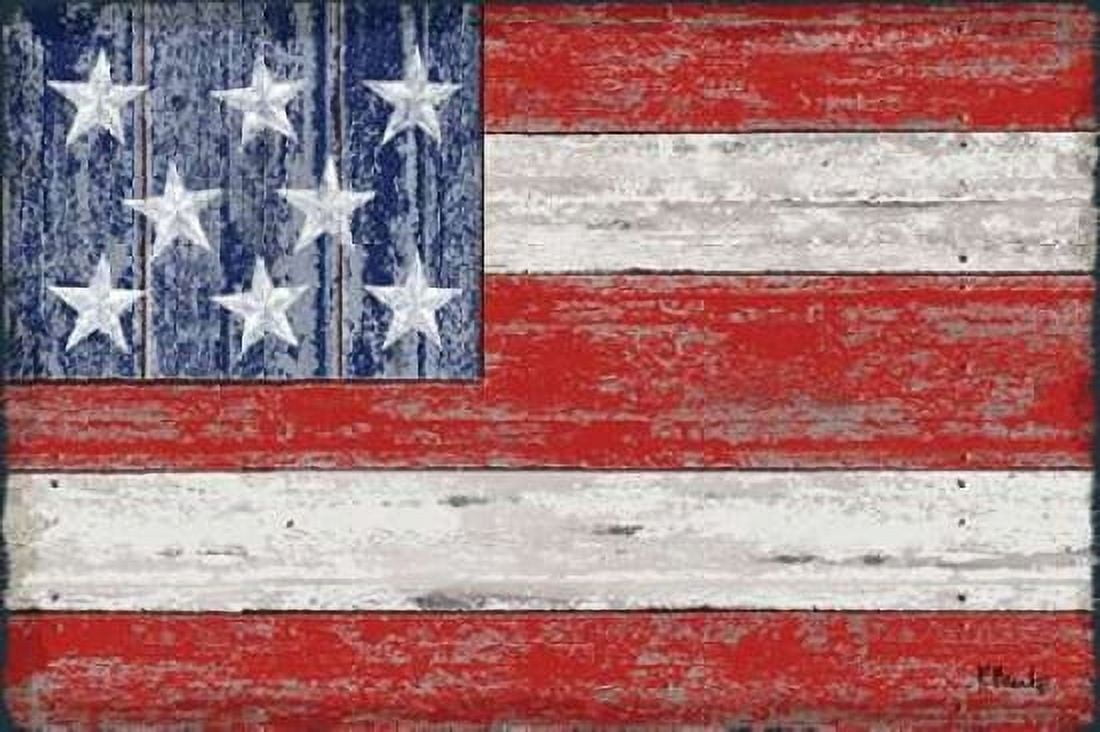 American Flag Canvas Art - Paul Brent (24 x 36)