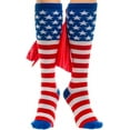 thumbnail image 1 of American Flag Cape Socks America Knee High Socks American Flag Socks - America Socks American Flag Knee High Socks, 1 of 2