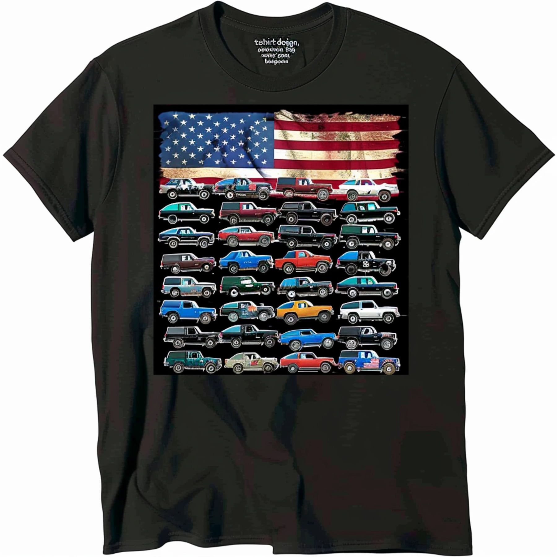 Car Tee in Black main image 1